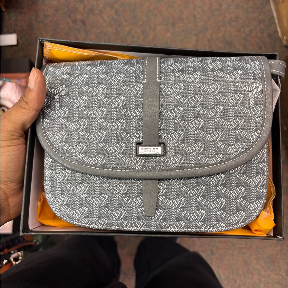 Goyard Gray Crossbody Bag